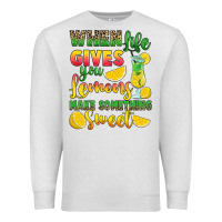 Oatmeal Heather when life gives you lemons make something Premium Sweatshirt - RanaPortraitStore