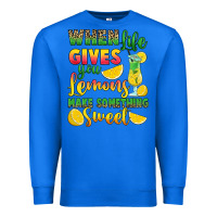 True Royal when life gives you lemons make something Premium Sweatshirt - RanaPortraitStore