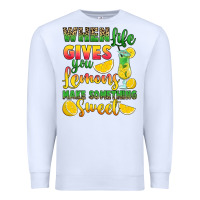 White when life gives you lemons make something Premium Sweatshirt - RanaPortraitStore