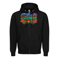 Black show mom led light Zipper Hoodie - JahusDesignShop