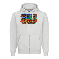 Dove Grey show mom led light Zipper Hoodie - JahusDesignShop