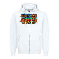 White show mom led light Zipper Hoodie - JahusDesignShop