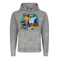 Cloud Rock beach please Vintage Hoodie - CowhideDigitalArt