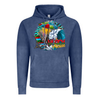 Vintage Denim beach please Vintage Hoodie - CowhideDigitalArt