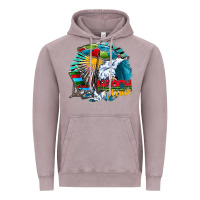 Vintage Zinc beach please Vintage Hoodie - CowhideDigitalArt