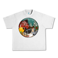 Lunar Rock Christmas On The Farm Urban Heavy Tee - FaDigitalArtStudio