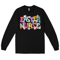 Black Easter Nurse Long Sleeve Tee - CowhideDigitalArt