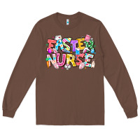 Chestnut Easter Nurse Long Sleeve Tee - CowhideDigitalArt