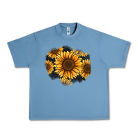 Pebble Blue sunflower patch Urban Heavy Tee - Jasminsmagicworld