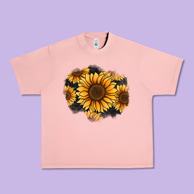 Sunflower Patch Urban Heavy Tee Designed By Jasminsmagicworld