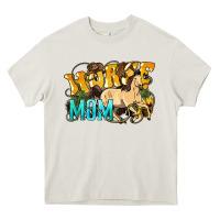 Cream Horse mom rope mother's day Heavy Core Tee - HowdyJamesFarm
