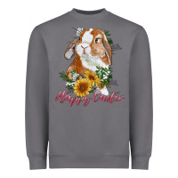 Storm Happy easter with bunny and sunflowers Heavyweight Sweatshirt - RanaPortraitStore