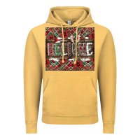 Vintage Mustard Believe Vintage Hoodie - CowhideDigitalArt