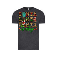 Vintage Black santa santa santa baby Vintage Tee - FaDigitalArtStudio