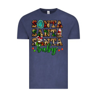 Vintage Denim santa santa santa baby Vintage Tee - FaDigitalArtStudio