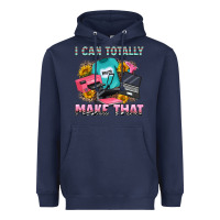 Navy i can totally make that Heavyweight Hoodie - RanaPortraitStore