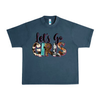 Midnight Navy Let's Go Girls Urban Heavy Tee - FaDigitalArtStudio