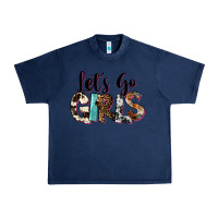 Navy Let's Go Girls Urban Heavy Tee - FaDigitalArtStudio