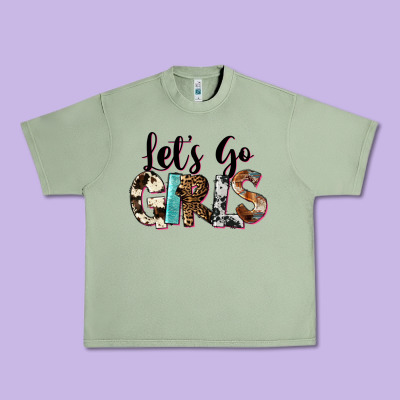 Let's Go Girls Urban Heavy Tee Designed By Fadigitalartstudio