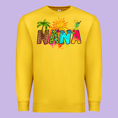 Summer Nana Premium Sweatshirt Designed By Ranaportraitstore