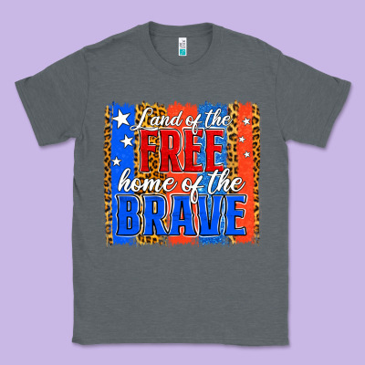 Land Of The Free Th Of July Brushstroke Classic Tee Designed By Jasminsmagicworld