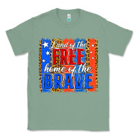 Sage land of the free th of july brushstroke Classic Tee - Jasminsmagicworld