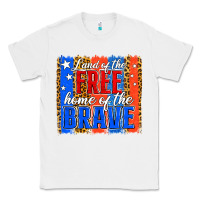 White land of the free th of july brushstroke Classic Tee - Jasminsmagicworld