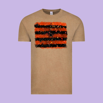 Halloween Spider Backround Vintage Tee Designed By Ranaportraitstore