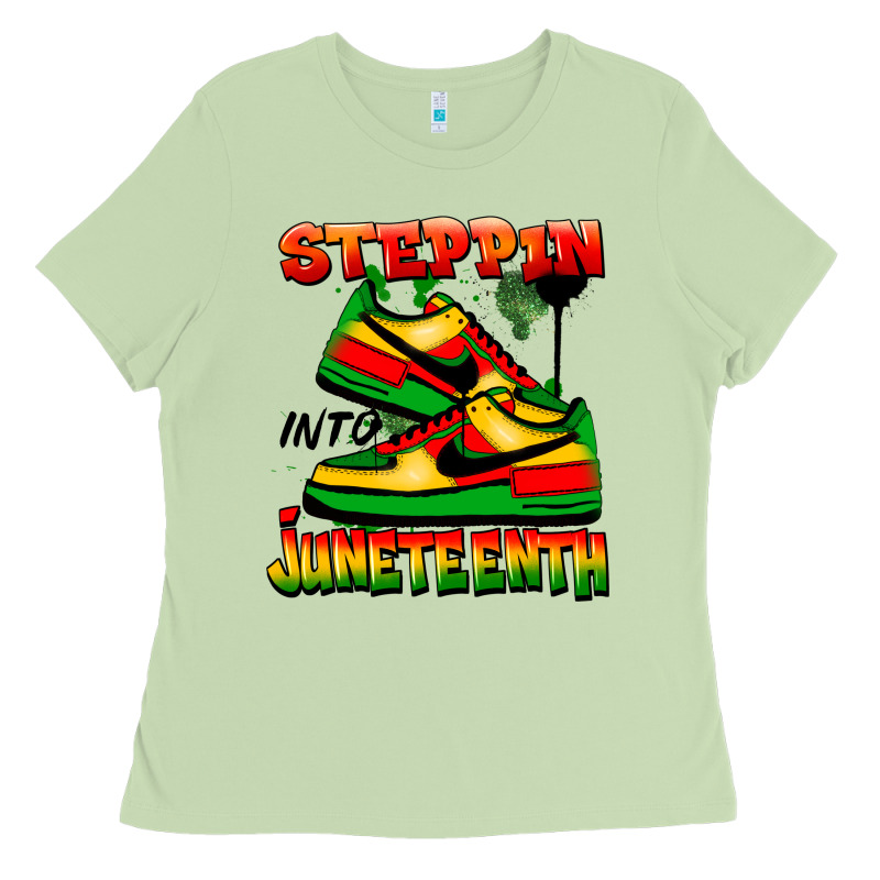 Steppin' Into Juneteenth Ladies Tee by FaDigitalArtStudio | Teevron