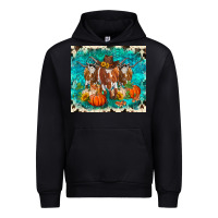 Black fall longhorn cows Urban Hoodie - RanaPortraitStore