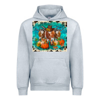 Heather Grey fall longhorn cows Urban Hoodie - RanaPortraitStore