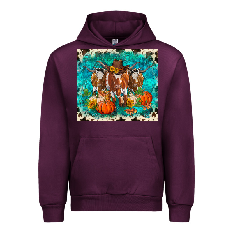 Fall Longhorn Cows Urban Hoodie by RanaPortraitStore | Teevron
