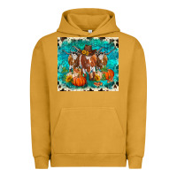 Pigment Peanut Butter fall longhorn cows Urban Hoodie - RanaPortraitStore