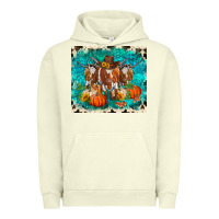 Pigment Pistachio fall longhorn cows Urban Hoodie - RanaPortraitStore