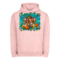 Pigment Salmon fall longhorn cows Urban Hoodie - RanaPortraitStore