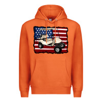 Carrot golf cart american flag Premium Hoodie - Artiststas