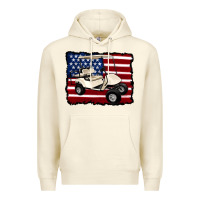 Sandshell golf cart american flag Premium Hoodie - Artiststas