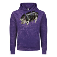 Cloud Purple poland china pig Vintage Hoodie - LillyAllenDesigns