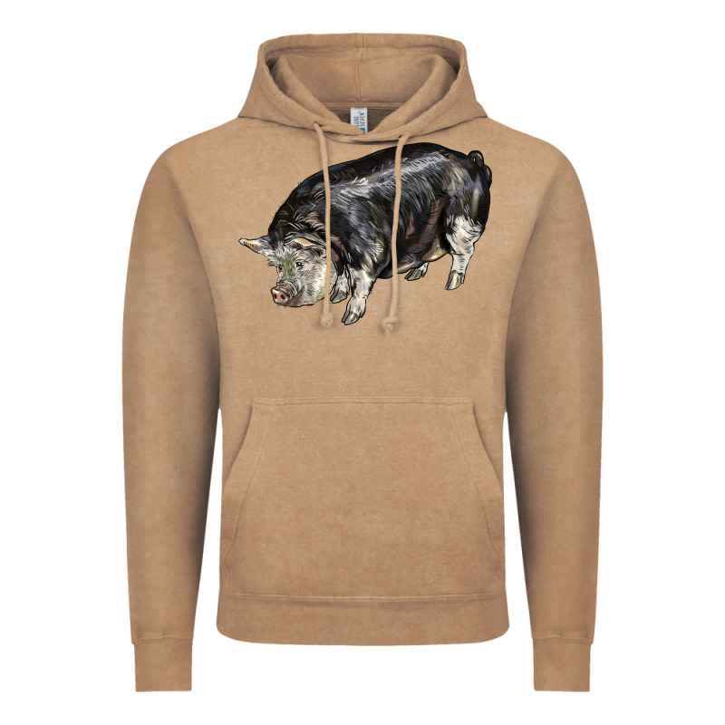 Poland China Pig Vintage Hoodie by LillyAllenDesigns | Teevron