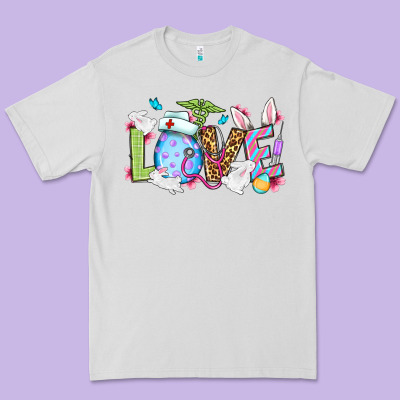 Easter Day Love Nurse Premium Tee Designed By Oliviacreatesart