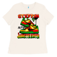 Bone steppin' into juneteenth Ladies Tee - FaDigitalArtStudio
