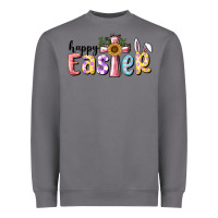 Storm Happy Easter With Cross Heavyweight Sweatshirt - RanaPortraitStore