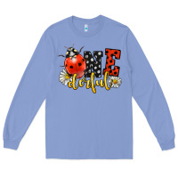 Colony Blue onederful wonderful ladybug Long Sleeve Tee - LillyAllenDesigns
