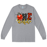 Heather Grey onederful wonderful ladybug Long Sleeve Tee - LillyAllenDesigns
