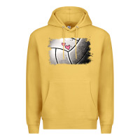 Antique Gold volleyball brushstroke Premium Hoodie - Jasminsmagicworld
