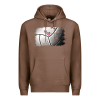 Chestnut volleyball brushstroke Premium Hoodie - Jasminsmagicworld