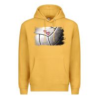 Mustard volleyball brushstroke Premium Hoodie - Jasminsmagicworld