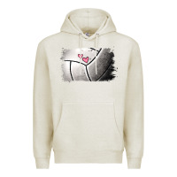 Oatmeal Heather volleyball brushstroke Premium Hoodie - Jasminsmagicworld