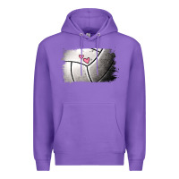 Purple volleyball brushstroke Premium Hoodie - Jasminsmagicworld
