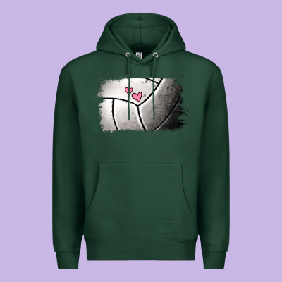 Volleyball Brushstroke Premium Hoodie Designed By Jasminsmagicworld